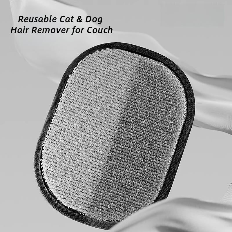 Pet Products Double-Sided Grooming Gloves for Cats and Dogs | Gentle Hair Removal Gloves for Furniture, Clothes, Cars, Carpets and Bedding, Reusable Static Electricity Pet Hair Removal Gloves