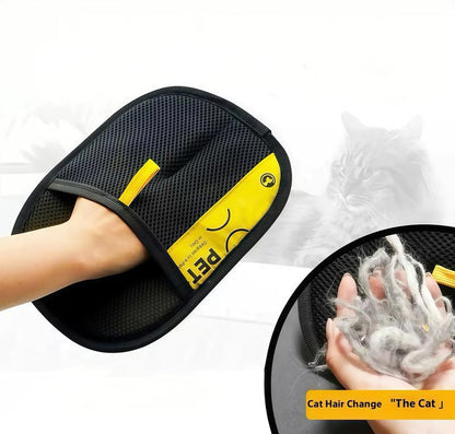 Pet Products Double-Sided Grooming Gloves for Cats and Dogs | Gentle Hair Removal Gloves for Furniture, Clothes, Cars, Carpets and Bedding, Reusable Static Electricity Pet Hair Removal Gloves