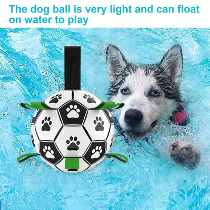 Balls, Soccer Ball Outdoor and Indoor, Herding Ball Dogs，Durable Balls Medium and Larger Size, Puppy Birthday Gifts, Tug Interactive Giant Tennis Ball Pet Product Tool Smart Interactive Cat Ball Smart Pet Keep Pet Chew Dog Toy Record Second