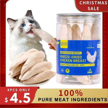 [Chirstmas Sale]Whole Freeze Dried Healthy Raw Meat Treats for Dogs & Cats- 1 Ingredient Low Fat Low Allergen High Protein Pet Snacks