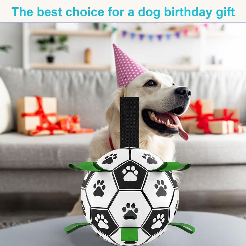 Balls, Soccer Ball Outdoor and Indoor, Herding Ball Dogs，Durable Balls Medium and Larger Size, Puppy Birthday Gifts, Tug Interactive Giant Tennis Ball Pet Product Tool Smart Interactive Cat Ball Smart Pet Keep Pet Chew Dog Toy Record Second