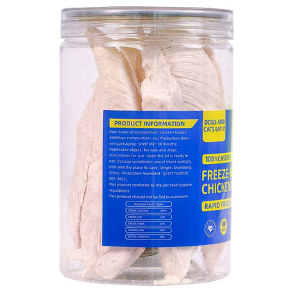 [Chirstmas Sale]Whole Freeze Dried Healthy Raw Meat Treats for Dogs & Cats- 1 Ingredient Low Fat Low Allergen High Protein Pet Snacks