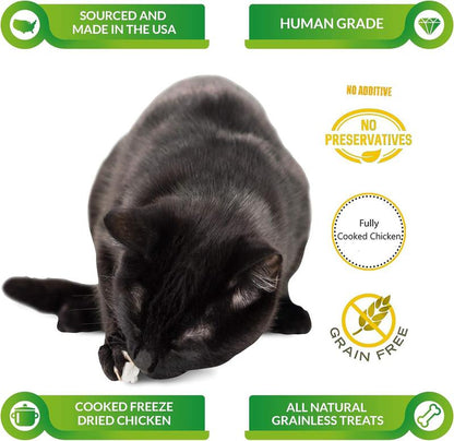 [Chirstmas Sale]Whole Freeze Dried Healthy Raw Meat Treats for Dogs & Cats- 1 Ingredient Low Fat Low Allergen High Protein Pet Snacks
