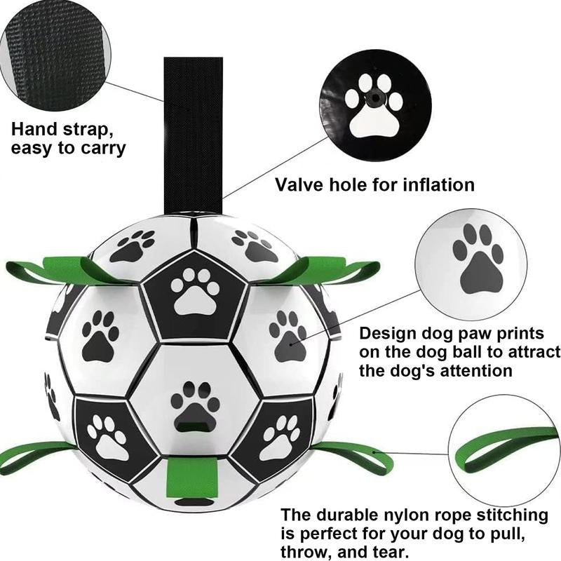 Balls, Soccer Ball Outdoor and Indoor, Herding Ball Dogs，Durable Balls Medium and Larger Size, Puppy Birthday Gifts, Tug Interactive Giant Tennis Ball Pet Product Tool Smart Interactive Cat Ball Smart Pet Keep Pet Chew Dog Toy Record Second