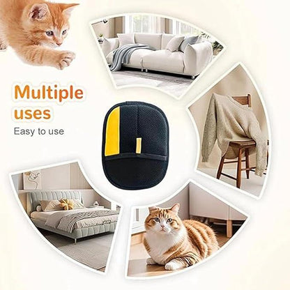 Pet Products Double-Sided Grooming Gloves for Cats and Dogs | Gentle Hair Removal Gloves for Furniture, Clothes, Cars, Carpets and Bedding, Reusable Static Electricity Pet Hair Removal Gloves