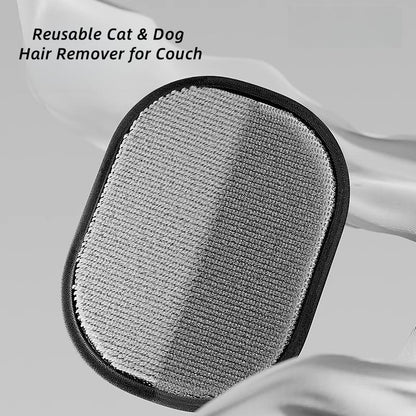 Pet Products Double-Sided Grooming Gloves for Cats and Dogs | Gentle Hair Removal Gloves for Furniture, Clothes, Cars, Carpets and Bedding, Reusable Static Electricity Pet Hair Removal Gloves